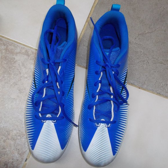 Nike Other - EUC, Men's blue & white Nike' cleats, size 14